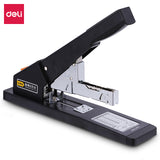 Deli 210 Pages Heavy-Duty Stapler Can Binding Leather Suitable for 23/6~23/23 Staples Office Supplies Black 0396