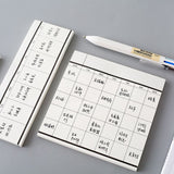 50Sheets Daily Schedule/Weekly/Monthly Planner Notepad Tearable Notes Agenda Book Paper School Office Supplies Stationery