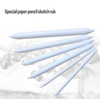 3/6Pcs Sketch Paper Set Rubber Double Head Dedicated Pastel Charcoal Paper Sketch Drawing Art Painting Supplies White Pen