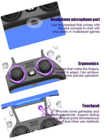 AOOKGAME  Bluetooth Wireless Game Controller For PS4 Console For PS5 Style Double Vibration Game Gamepad For PC /Android Phone