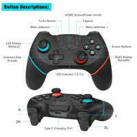 2021 New Wireless-Bluetooth Gamepad Game joystick Controller with 6-Axis Handle for NS-Switch Pro Gamepad For Switch Pro Console