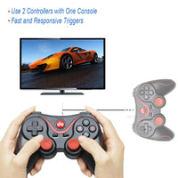 AOOKGAME  Wireless Bluetooth 3.0 Game Controller Terios T3/X3 For PS3/Android Smartphone Tablet PC With TV Box Holder T3+ Remote Gamepad