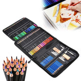 95 colored pencils set sketch pencil eraser charcoal paper pen sharpener drawing tool professional painting art supplies