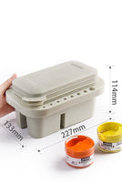 3-piece set of multi-function pen washing bucket, palette, paint box, art shabu pen, drying pen, art painting supplies