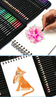 75pcs Professional Oil Colored Pencils Set with Pencils Cases Artist Drawing Pencils Color Pencil Painting School Supplies