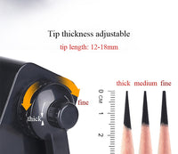 Hand-cranked pencil sharpener Pencil tip thickness can be adjusted Art pencil charcoal special sketch pencil sharpener