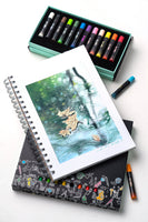 Himi 7*10'' 160g*50pcs Painting Gouache Paper Pad Spiral Book For Watercolors, Gouache, Acrylics, Pencils