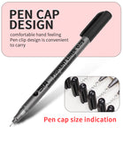 STA 9Pcs/Set Tip Fine Liner Art Marker Drawing Pen Fade Proof Micron Black Sketch Water Marker Pen for Manga Office School Set