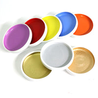 Japan Auspicious Solid Watercolor Pigment 93g Monochrome Round Porcelain Plate Packaging Professional Painting Art Supplies