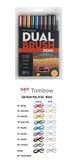 Tombow ABT Dual Brush Pen Art Markers Calligraphy Drawing Pen Set Bright Blendable Brush Fine Tip Watercolor lettering