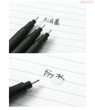 GM4010 Pigment Liner Micron Water-based ink Brush Markers Neelde Water-proof Black Sketching for Art Manga Drawing