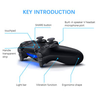 AOOKGAME Support Bluetooth Wireless Joystick For PS3 PS4 Controller Wireless Console For Playstation Dualshock 4 Gamepad For PS3