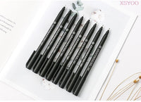 GM4010 Pigment Liner Micron Water-based ink Brush Markers Neelde Water-proof Black Sketching for Art Manga Drawing