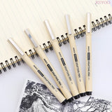 BAOKE 5pcs/set Micron Needle Drafing Pen Waterproof drawing Pen 005 01 03 05 07 Art Markers for Sketch design sketch sign