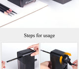 Hand-cranked pencil sharpener Pencil tip thickness can be adjusted Art pencil charcoal special sketch pencil sharpener