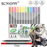 superior 10Pcs/Lot waterproof colours needle brushes Pigment Liner Neelde Drawing Pen For Drawing Sketching Writing Hook Art Pen