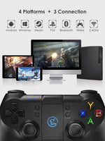 Bluetooth 4.0 and 2.4GHz Wireless Gamepad Mobile Game Controller for Android / PC / SteamOS PUBG Call of Duty COD