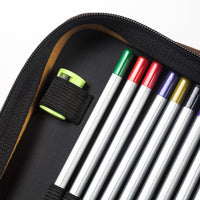 XSYOO 160 Pencils Case Shoulder Strap Backpack PU Leather Large Capacity Pencil Bag Pen case For Colored Pencil Art Supplies