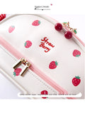 Girl heart cute pencil case simple large capacity multifunctional double layer student stationery cute school supplies