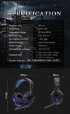 Professional Led Light Gamer Headset for Computer PS4 PS5 Fifa 21 Gaming Headphones Bass Stereo PC Wired Headset With Mic Gifts