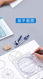 Creative Multifunctional Drawing Ruler Mathematical Geometry Template Student Scribe Handbook Design Drawing Ruler