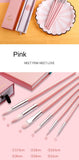 6 watercolor brushes pink set hook line gouache painting pen professional soft acrylic brush art painting supplies