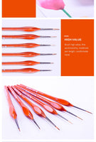 Premium Quality Detail Paint Brush Set Miniature Hook Line Pen For Acrylic Watercolor Oil Drawing Model Airplane Kits