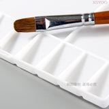 YLOO 25 Grids Art Plastic Palette Empty Watercolor Paints Box Flip cover Palette For Art Gouache Acrylic Painting Art Supplies