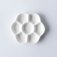 Jingdezhen Ceramic Palette round flower Paint dish For Watercolor Gouache Painting Plum Flower Palette Art Supplies
