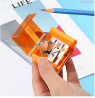 Baoke Cute 1PCS Double Hole Pencil Sharpener And  Eraser SinglePencil Sharpener For Kids Gifts School Stationery Art Supplies