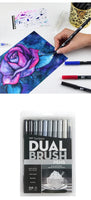 Tombow ABT Dual Brush Pen Art Markers Calligraphy Drawing Pen Set Bright Blendable Brush Fine Tip Watercolor lettering