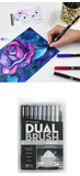 Tombow ABT Dual Brush Pen Art Markers Calligraphy Drawing Pen Set Bright Blendable Brush Fine Tip Watercolor lettering