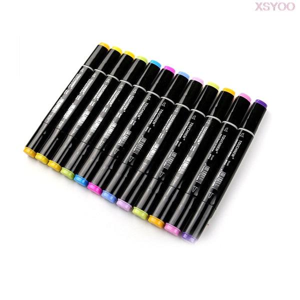 DMG-80 Color Art Marker Pens Touch Set Double-tip Coloring Brush Fine Line  Color Marker Pen Art Marker Permanent Adult Sketch Marker Pen Child  Coloring Painter Sketch Illustration Painting Calligraphy price in Saudi