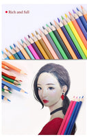 Brutfune 48/72/120/160 Colors Wood Colored Pencils Set Lapis De Cor Oil Color Pencil For School Drawing  Gifts kids Art Supplies