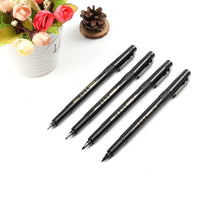 4 Pcs/lot Fine Fiber Signature  pen Chinese Japanese Calligraphy Brush Pen Art Craft Supplies Office School Writing Tools