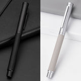 NEW Fountain Pen With Luxury Set 0.5mm Black F Nib Converter Pen Steel Ink Pens Simple Business Signing Pen Writing Pens