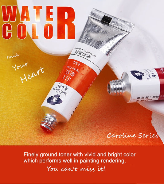 Paul Rubens Watercolor Pigment in 5ml-tube of 18/24/36 Color Set – Artbiz  Supply