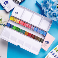 Paul Rubens Fine Solid Watercolor Paint Set With Metal Case Artist level Water Color Pigment Aquarelle For Painting Art Supplies