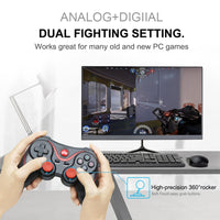 AOOKGAME  Wireless Bluetooth 3.0 Game Controller Terios T3/X3 For PS3/Android Smartphone Tablet PC With TV Box Holder T3+ Remote Gamepad