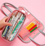 Waterproof Oxford cloth multi-layer detachable pencil case zipper bag simple pencil case pencil case cosmetic case wash bag