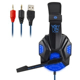 Professional Led Light Gamer Headset for Computer PS4 PS5 Fifa 21 Gaming Headphones Bass Stereo PC Wired Headset With Mic Gifts