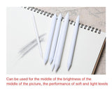 3/6Pcs Sketch Paper Set Rubber Double Head Dedicated Pastel Charcoal Paper Sketch Drawing Art Painting Supplies White Pen