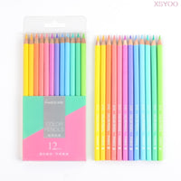 Marco 12/24 Colors Pencils Fashion Pastel Color SQUARE Shape