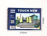 TOUCHNEW 30 Sheets 150gms A5 Marker pad Sketchbook Drawing Notebook White Paper School Stationery Notepad Notitieboek Cuaderno