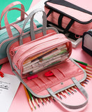 Waterproof Oxford cloth multi-layer detachable pencil case zipper bag simple pencil case pencil case cosmetic case wash bag