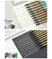 1pcs color metal marker pen water-based paint pen painting signature graffiti DIY photo album hand account note pen art supplies