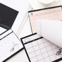 Creative Flamingo Desktop Schedule Planner Monthly Planning Notepad Work Efficiency Summary Organizer Office School Supplies