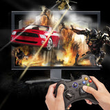 2PCS AOOKGAME Wired Gamepad PC Controller Joysticks For PC PS3 Android Smart Phone Android TV Box Gamepad (Black+Gray)