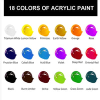 MIYA HIMI 12ml 18colors non-aromatic thick artist acrylic paint for canvas gallon