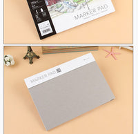 Creative Trends 160gsm A4 32 Sheets Spiral Marker Pad Sketch Book Stationery Notepad Set for Drawing Book Manga Supplies